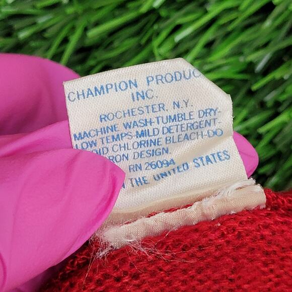 Vintage 80s Champion Sweater S/M 18x22 USA - Picture 8 of 13